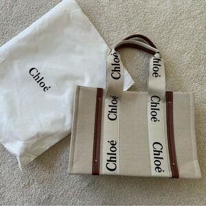 New Beige Canvas Tote Bag